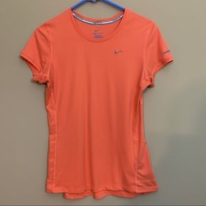 Women’s Nike Miler Short Sleeve Orange Medium